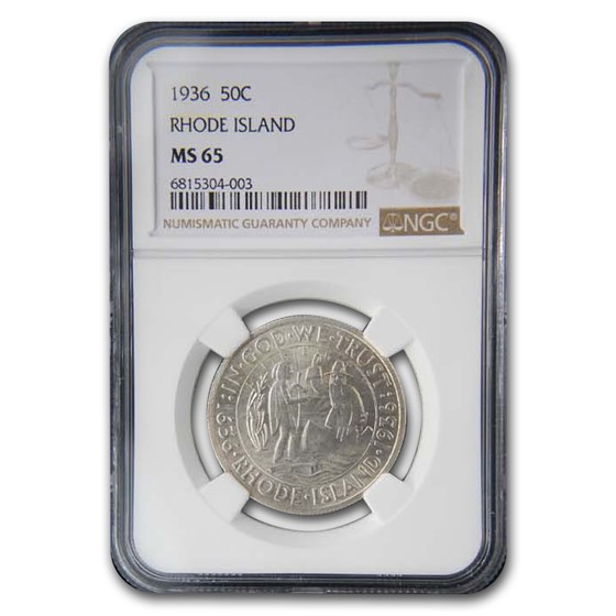 1936 Rhode Island Half Dollar MS-65 NGC 1936 Rhode Island Half Dollar MS-65 NGC